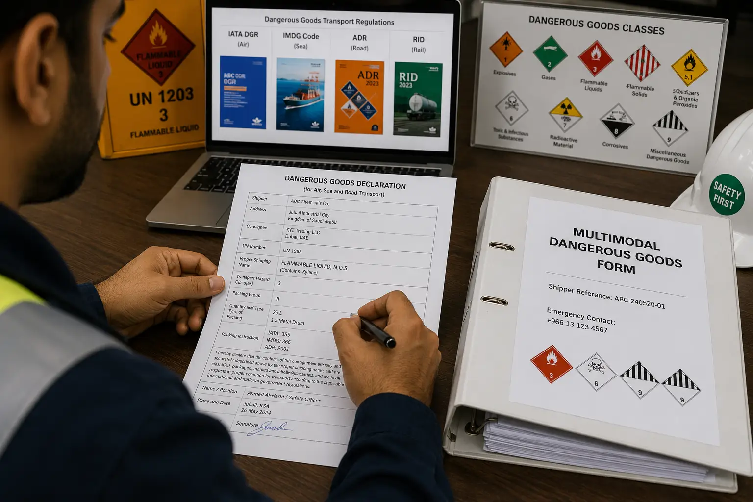 Documentation for the Transportation of Dangerous Goods