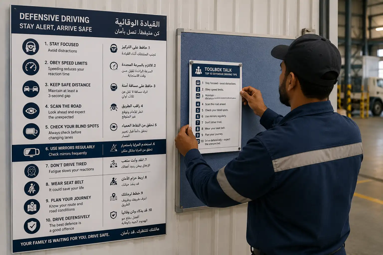 Free Defensive Driving Poster & Toolbox Talk