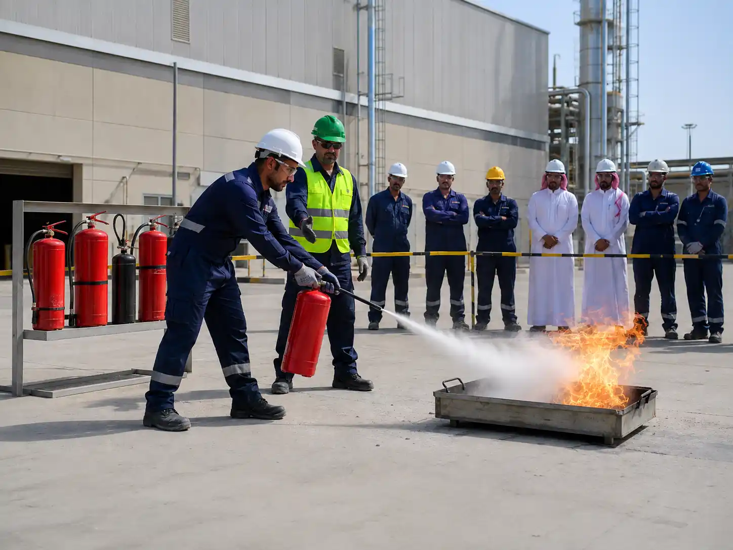 Basic Fire Fighting Training 1 Basic Fire Fighting Training in Saudi Arabia