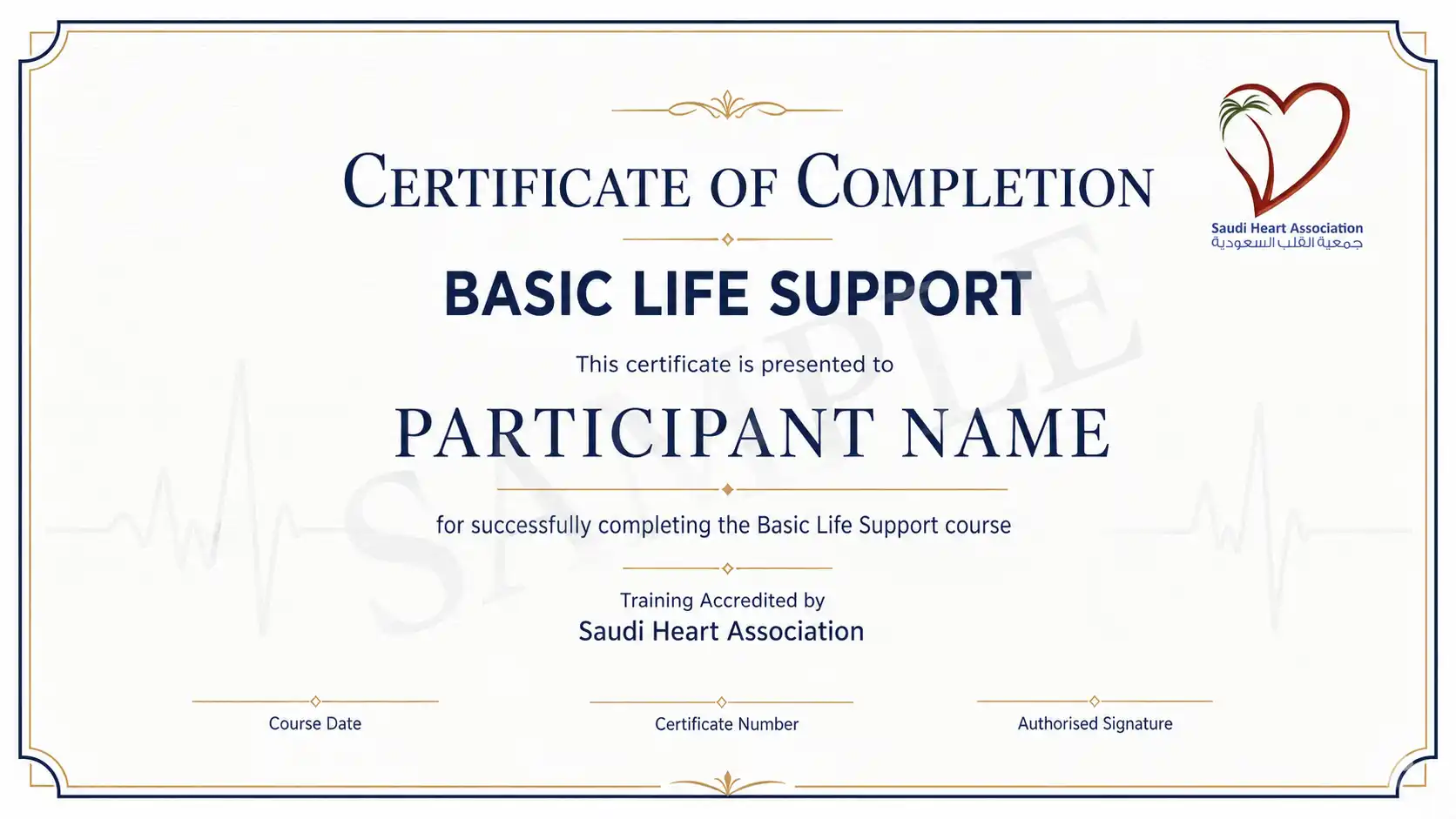 Certifiacte Of Basic Life Support