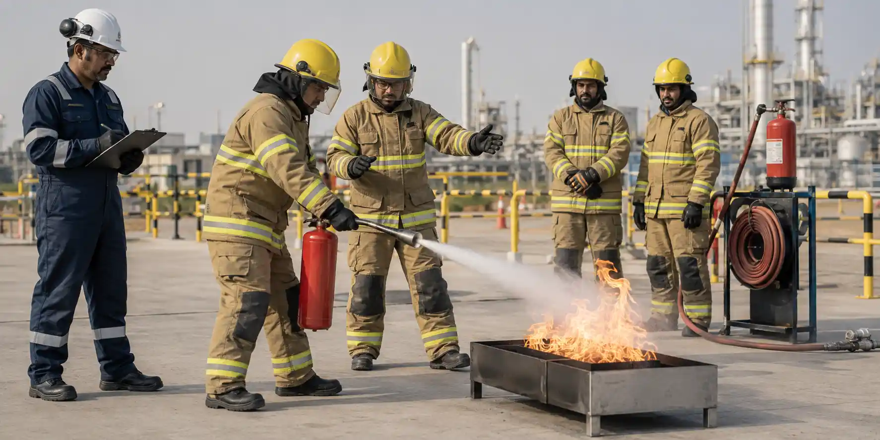 Fire fighting training. Train the trainer