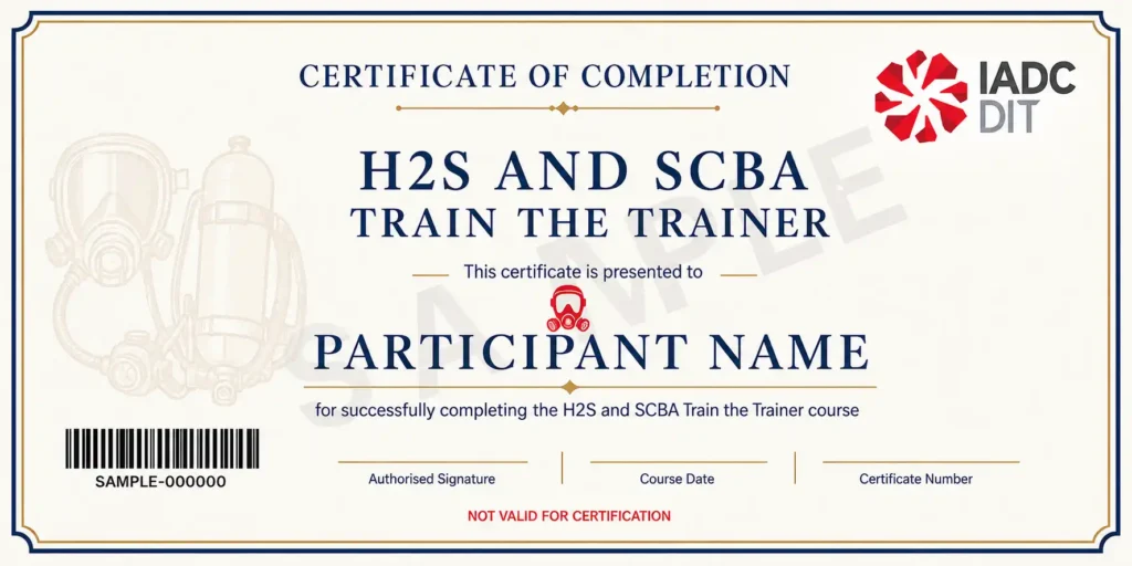 H2S and SCBA train the trainer 2
